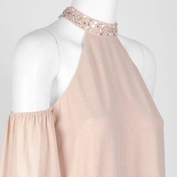 Laundry By Shelli Segal Cold Shoulder Halter Dress - Picture 4 of 4